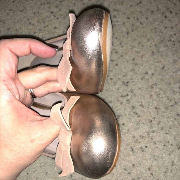 Flounce Nordstrom rose gold copper pin up pump - Picture 5 of 8